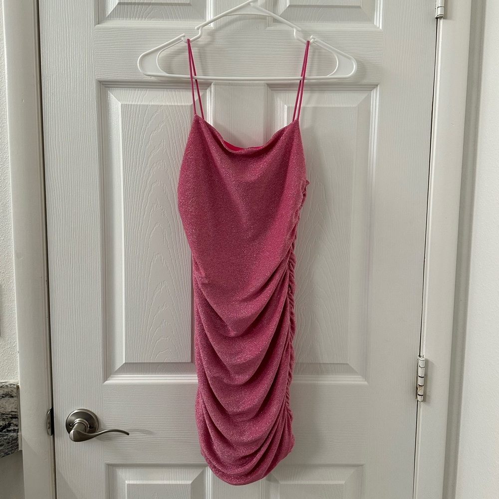 Pink Scrunch Shein Dress